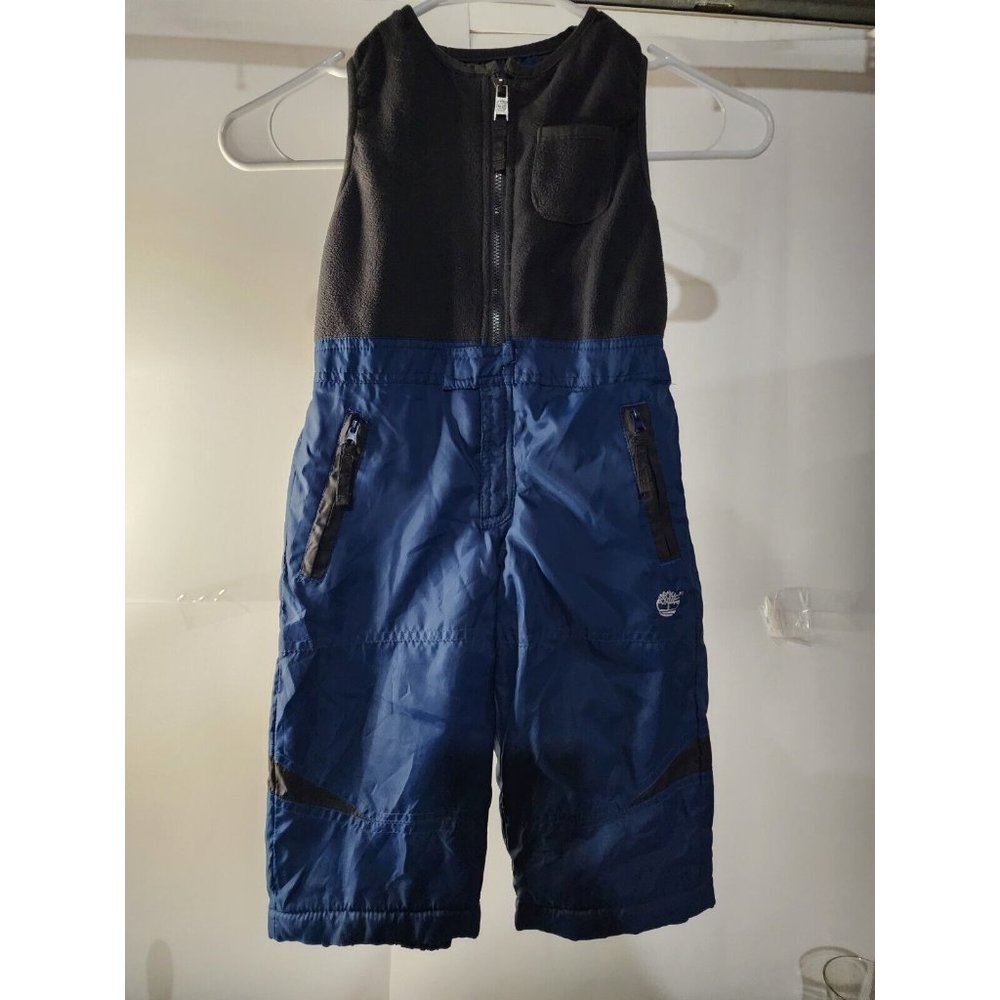 Timberland Winter Snow Bibs Gray Blue Pants Overalls Youth Toddler 24 months